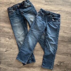 Cat & Jack Medium Wash Boys' Adjustable Waist / Drawstring Jeans Size 8